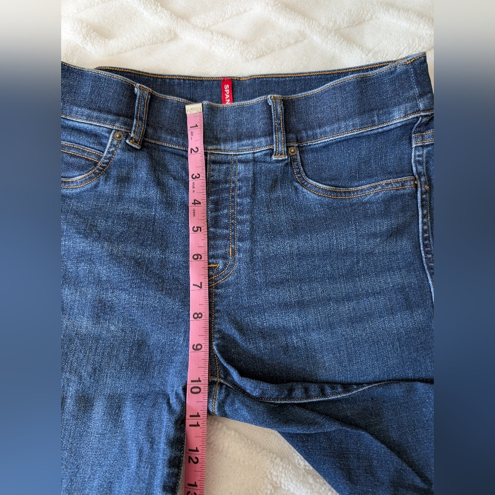Spanx Women's Skinny Jeans, Pull On High Rise, Petite Medium - Picture 6 of 9